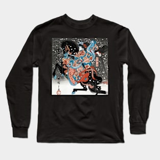 Vintage Japanese woodcut prints Long Sleeve T-Shirt